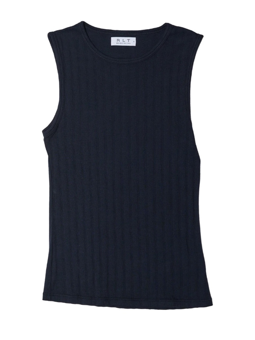 RLT Wide Ribbed Tank Navy Medium - Picture 4 of 10